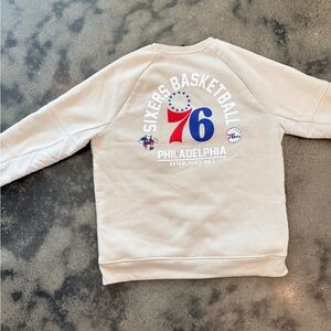 Philadelphia 76ers Beige Crewneck Sweatshirt - NBA Basketball Pullover